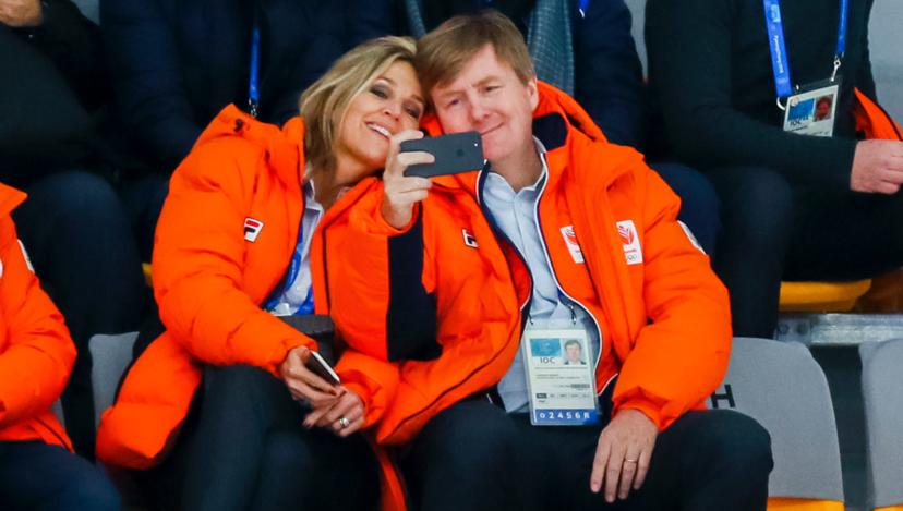 Willem-Alexander en Máxima delen de selfie die ze samen maakten